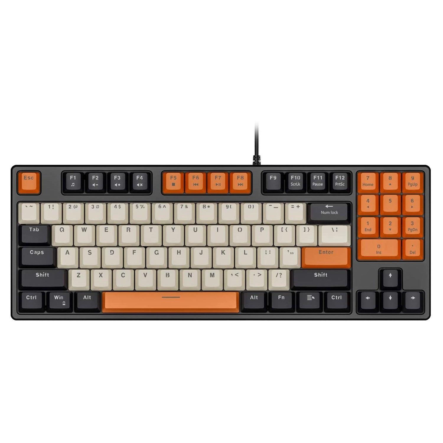 HAVIT KB487L TKL Mechanical Keyboard with 89 Keys PBT Keycaps