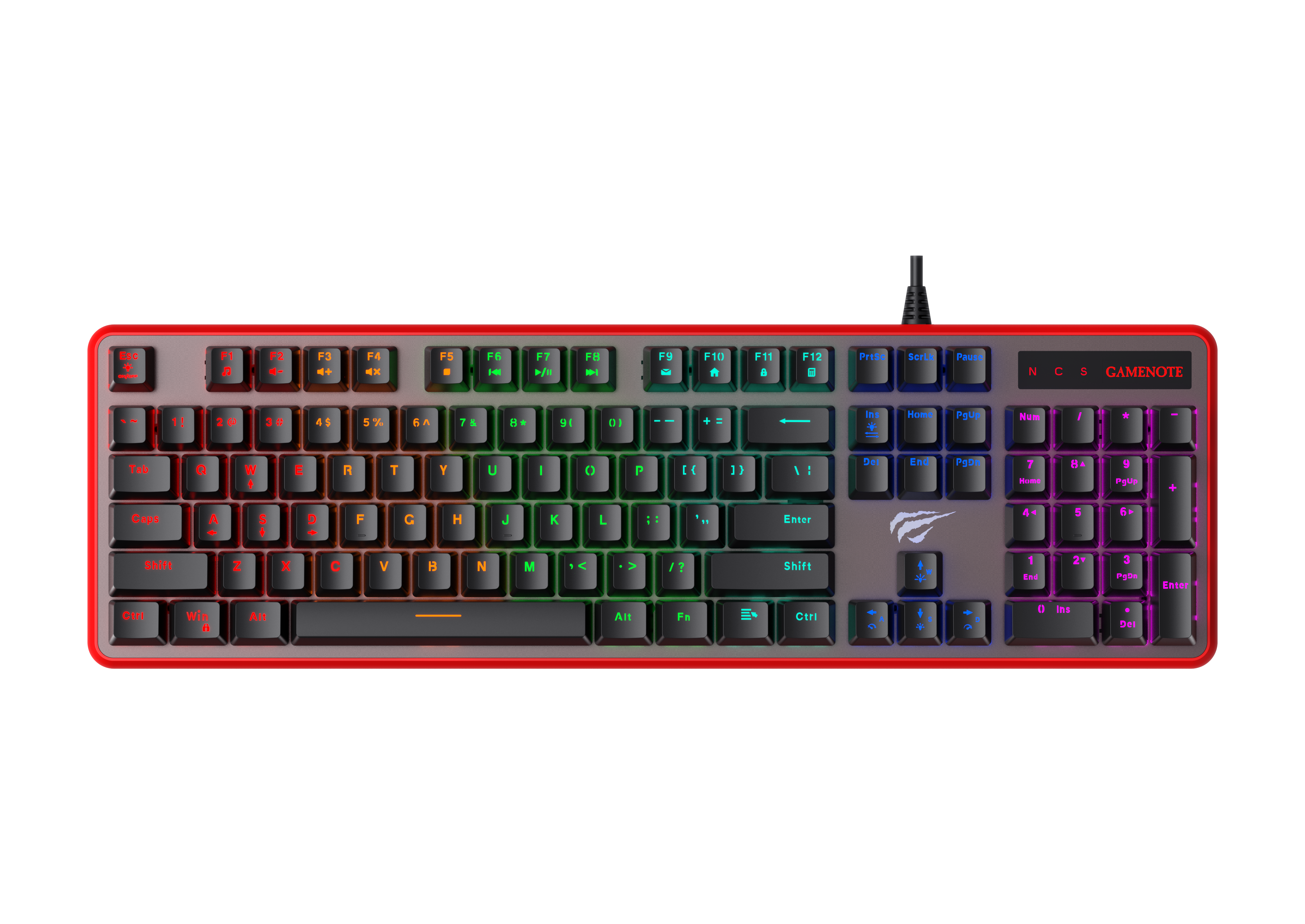 Gamenote KB870L RGB Gaming Mechanical Keyboard